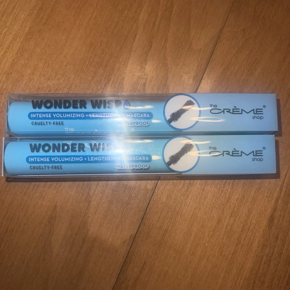 NEW The Creme Shop Wonder‎ Wisp Intense Volumizing Waterproof Mascara Black 2 PK